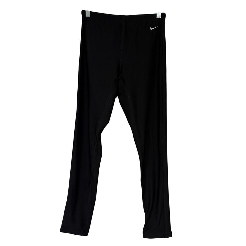 Vintage Y2K 2002 Nike Dri Fit Leggings Running Training Pants Black Size Small